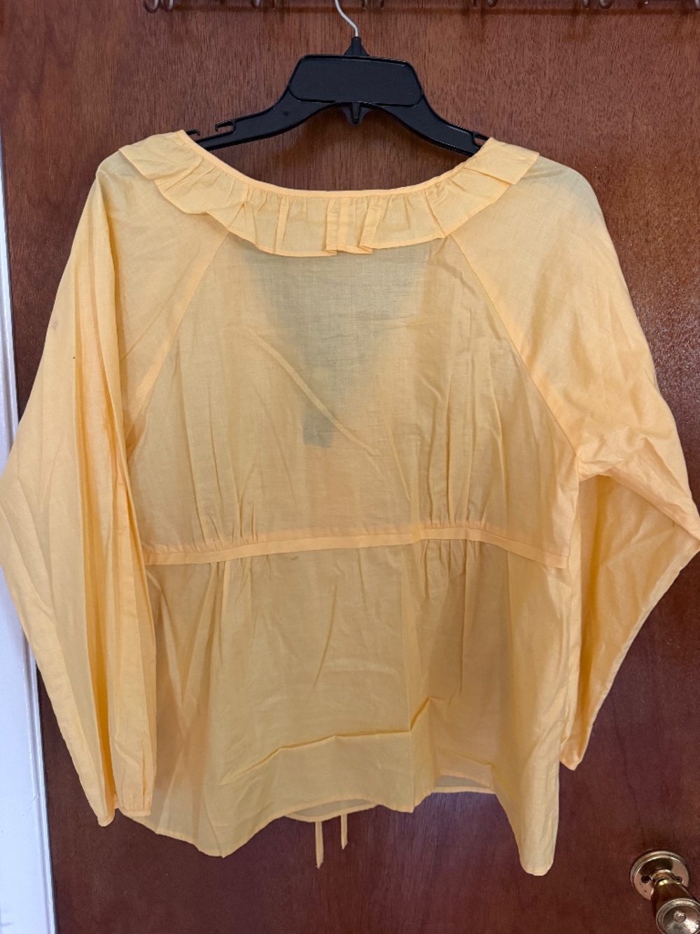 Yellow Button-Up Blouse - Picture 2 of 2